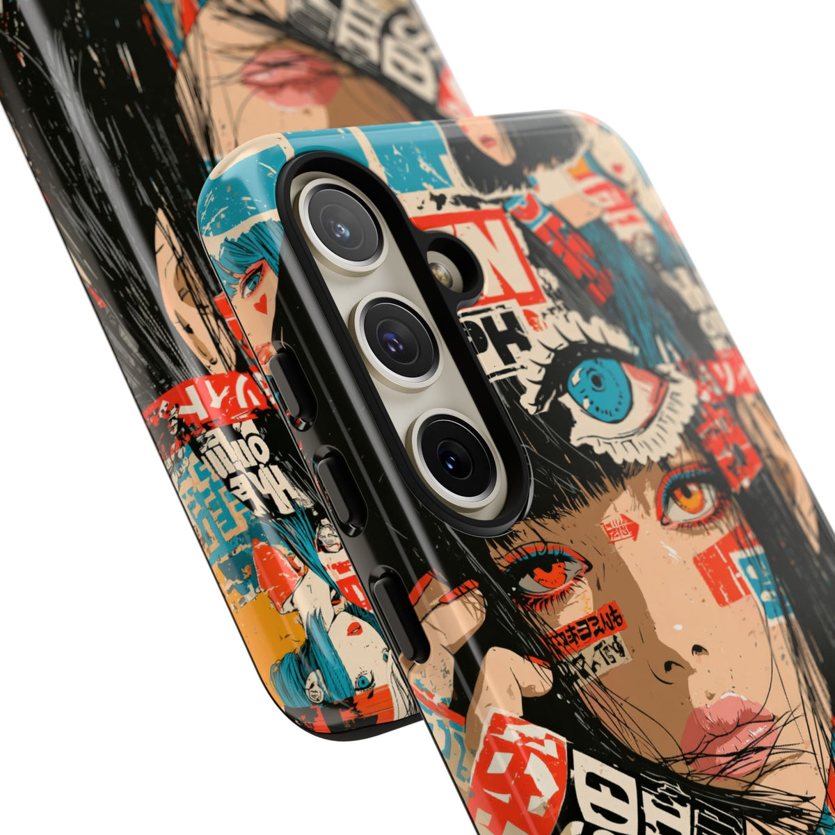 Shibuya Street Collage · Tough Phone Case for Samsung · Red