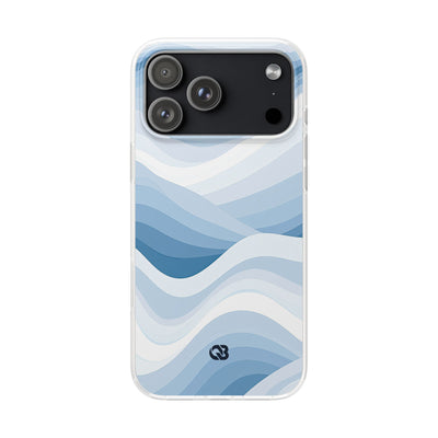 Blue Lite Phone Case for iPhone - Glacial Indigo Flow