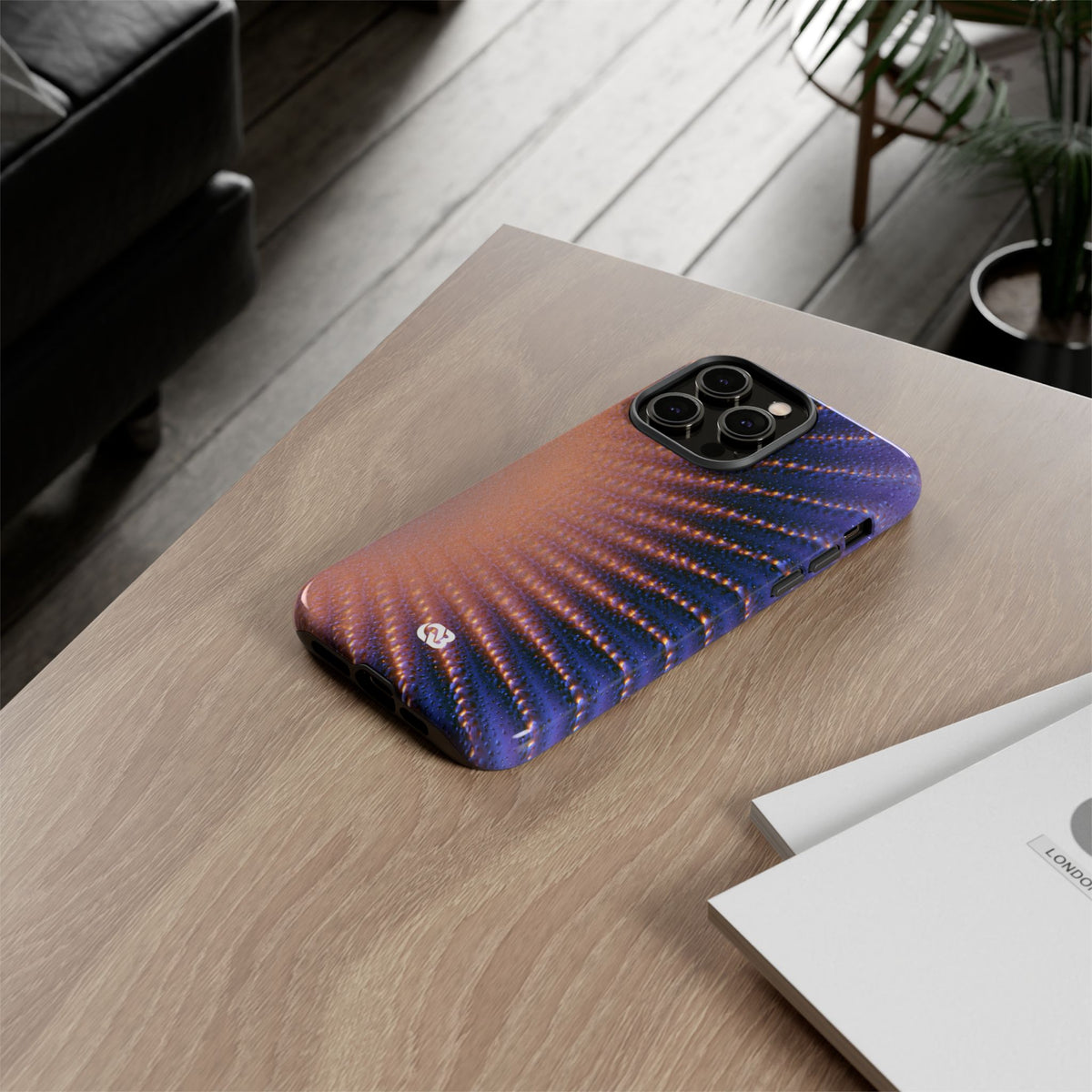 Luminous Aura Burst · Tough Phone Case for iPhone · Blue