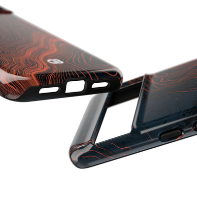 Black Tough Phone Case for Google Pixel - Volcanic Basalt Map