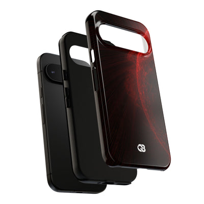 Red Tough Phone Case for Google Pixel - Solar Crimson Flare