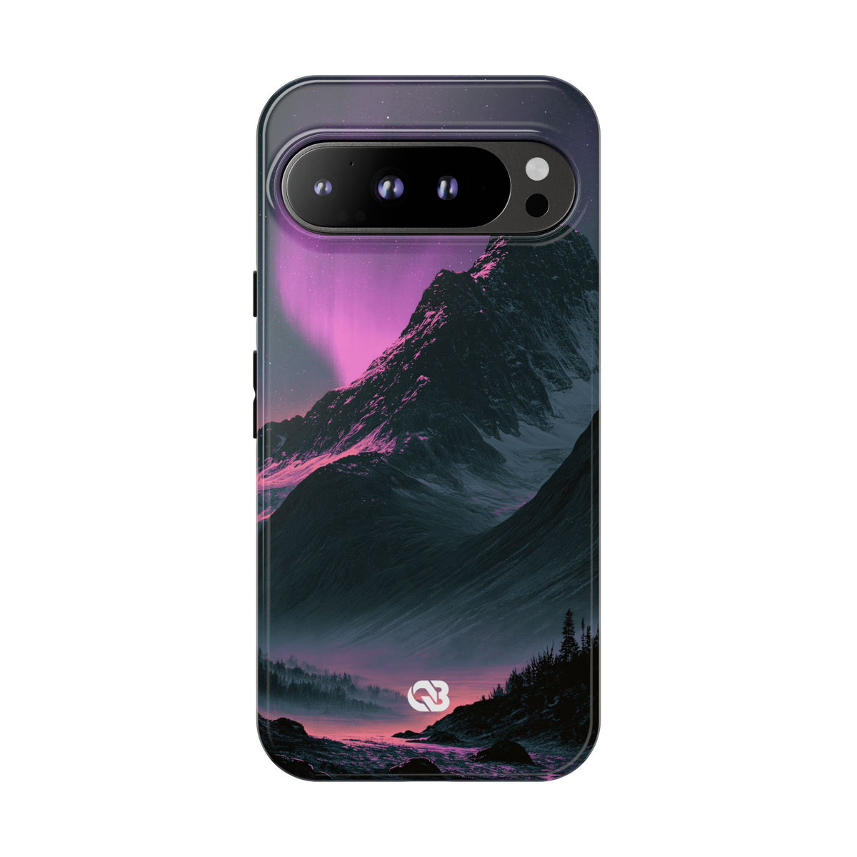 Arctic Aurora Summit · Tough Phone Case for Pixel ·  Black