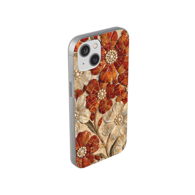 Carnelian Pearl Bloom · Lite Phone Case for iPhone ·  Orange