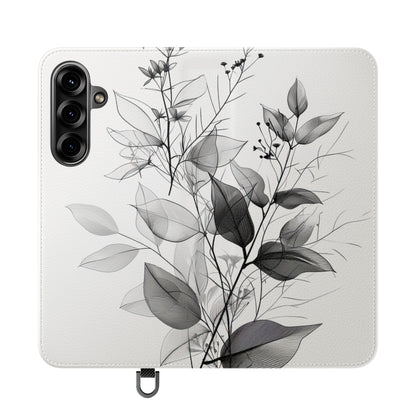 Silver Leaves - Samsung S25+ Case - Wallet