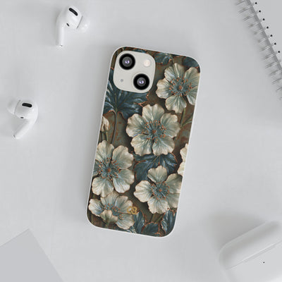 Gilded Blossom Reverie · Lite Phone Case for iPhone ·  Teal