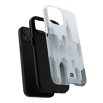 Grey Tough 2.0 Magsafe Phone Case for iPhone - Steel Mist Skyline