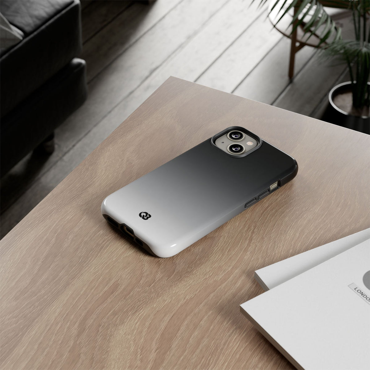 Noir Ombre Fade · Tough Phone Case for iPhone · Black