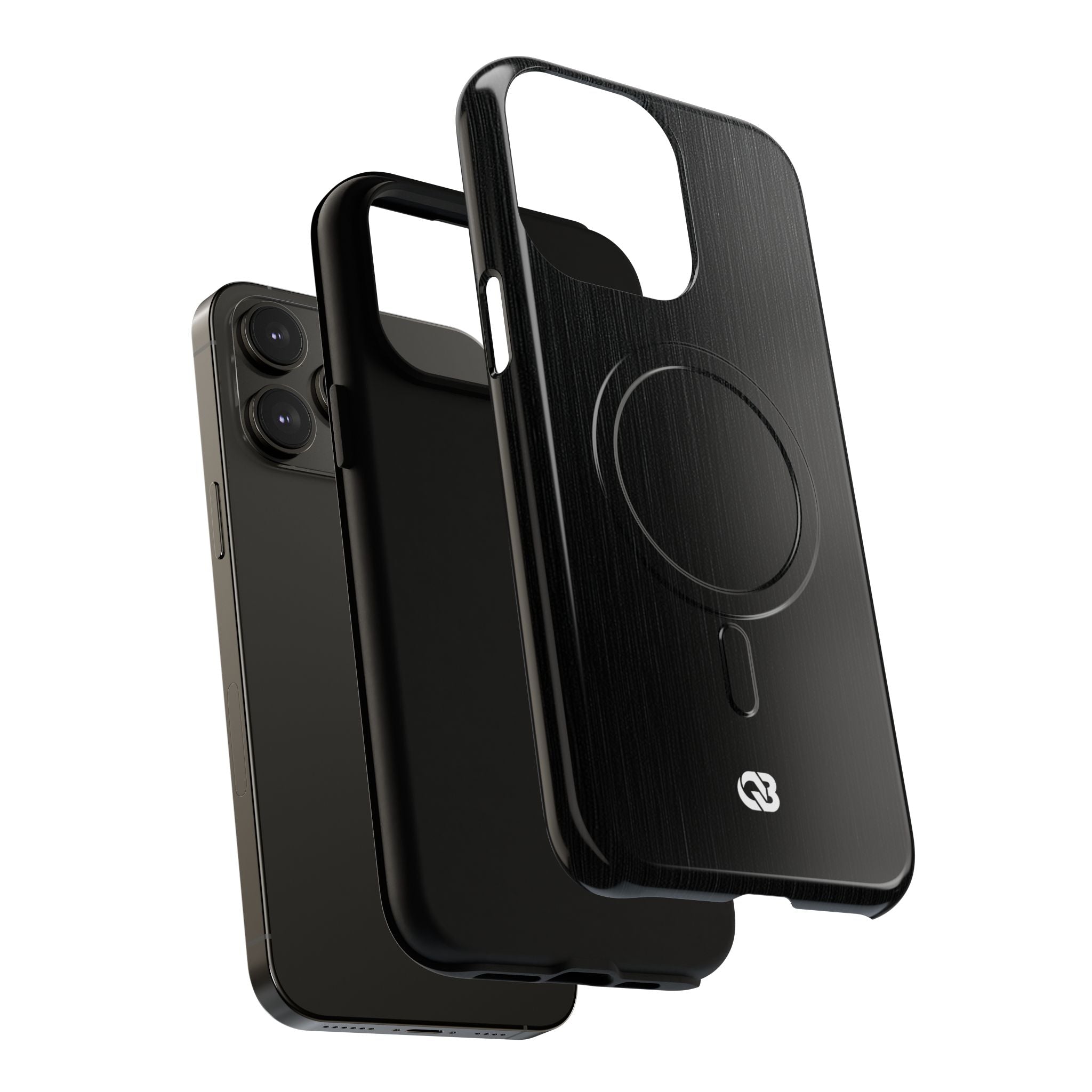 Black Tough 2.0 Magsafe Phone Case for iPhone - Brushed Obsidian Slate