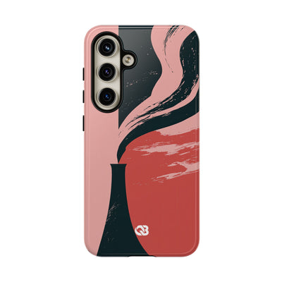 Pink Tough Phone Case for Samsung - Cinder Rose Plume