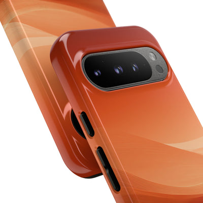 Orange Tough Phone Case for Google Pixel - Crimson Dune Gradient