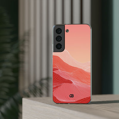 Red Lite Phone Case for Samsung - Crimson Ridge Contour