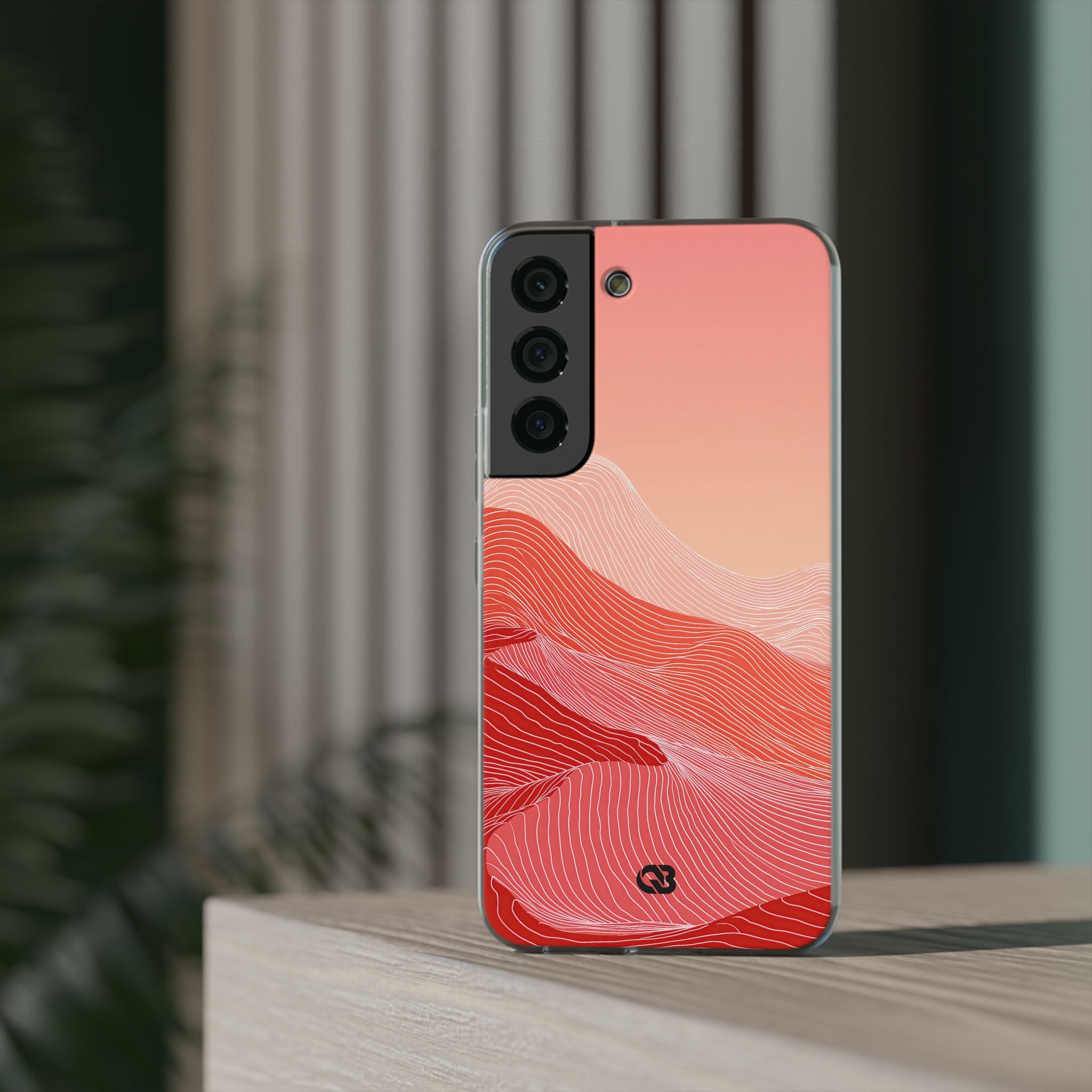 Red Lite Phone Case for Samsung - Crimson Ridge Contour