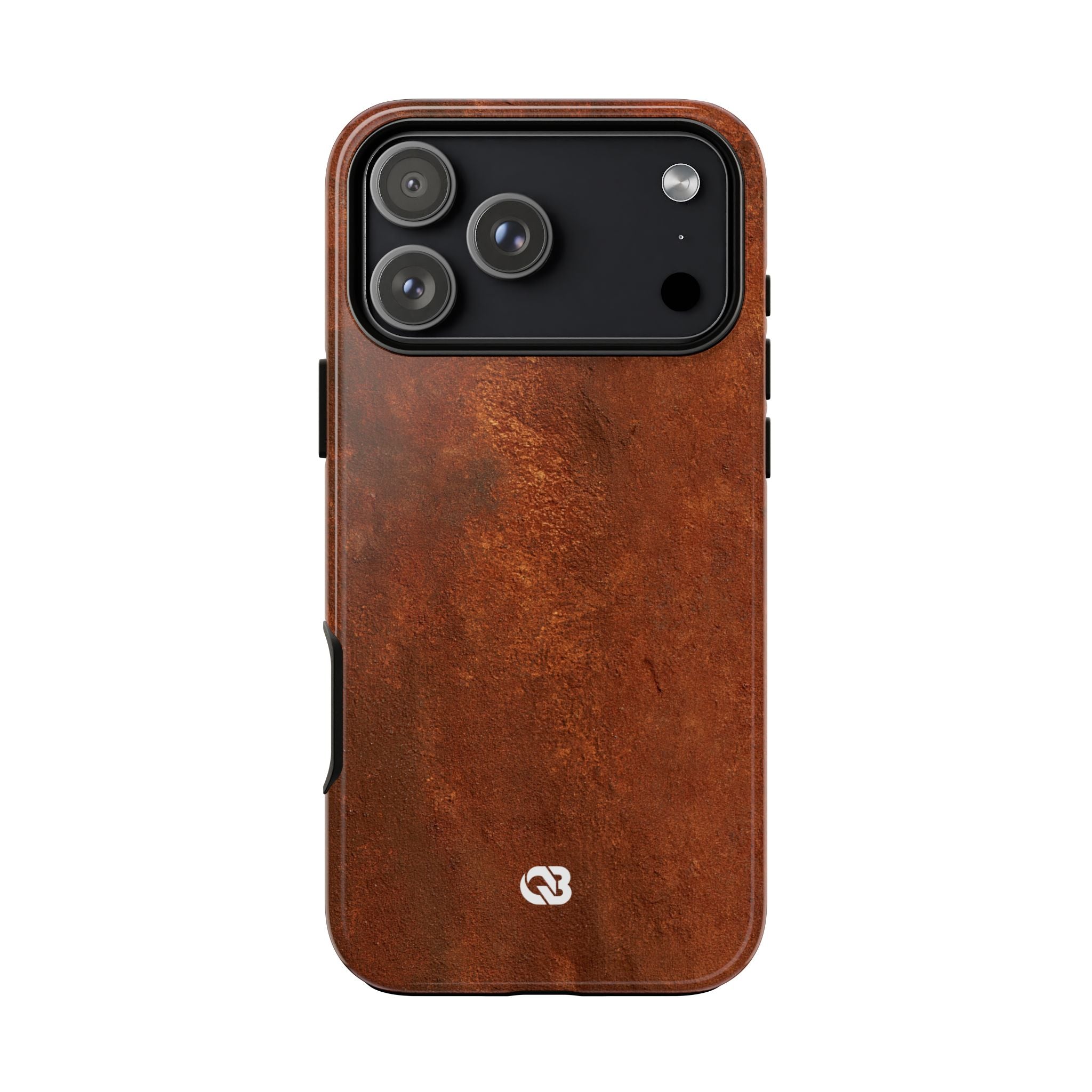 Orange Tough Phone Case for iPhone - Oxidized Iron Crust
