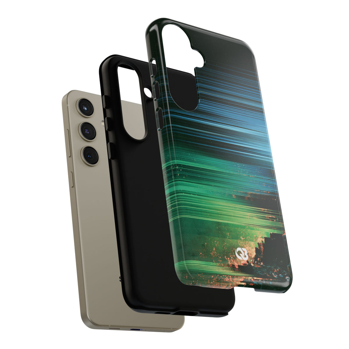 Digital Shoreline Drift · Tough Phone Case for Samsung · Teal