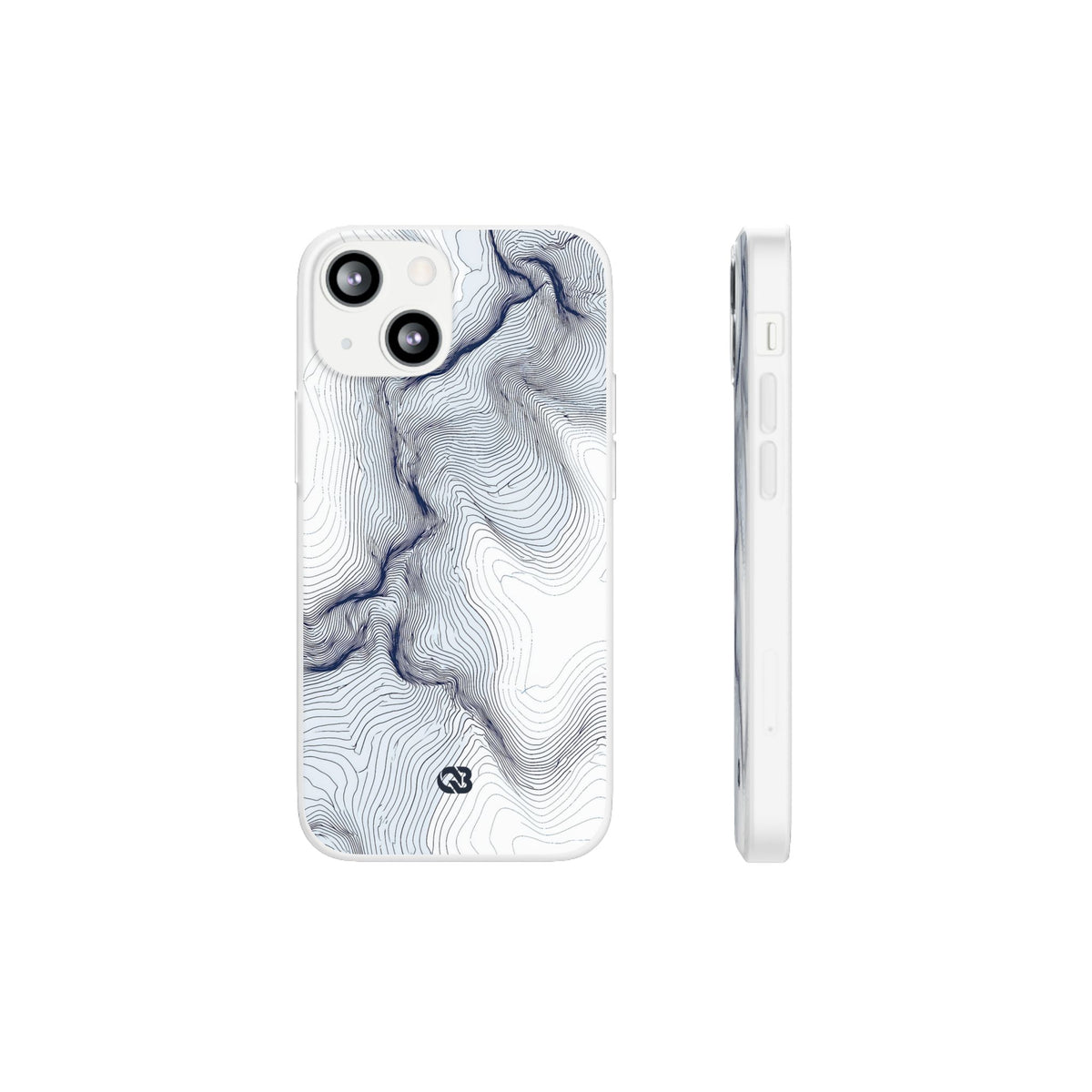 Nordic Ridge Contour · Lite Phone Case for iPhone ·  White