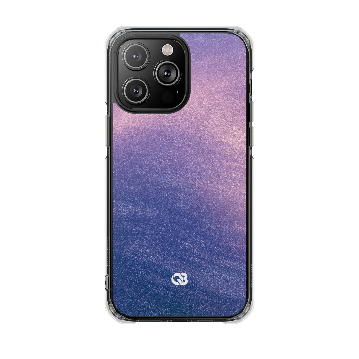 Ethereal Violet Glow · Clear Impact Magnetic Phone Case for iPhone · Purple