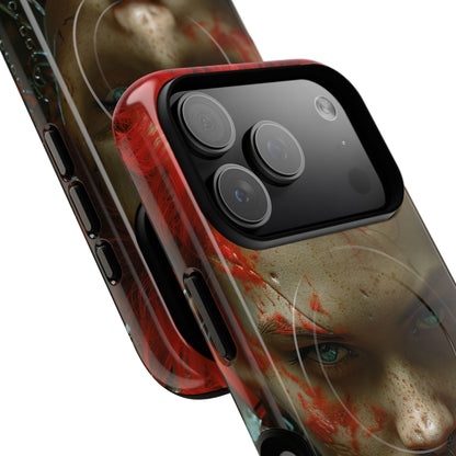 Red Spike Gaze iPhone 17 Pro Case - Tough+ - CASE•BOB