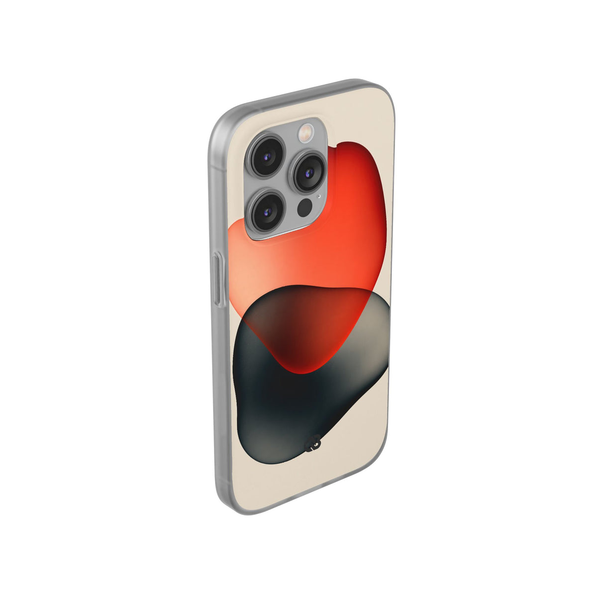 Translucent Crimson Form · Lite Phone Case for iPhone ·  Red