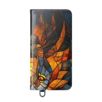 Flame Lion - Samsung S25 Case - Wallet