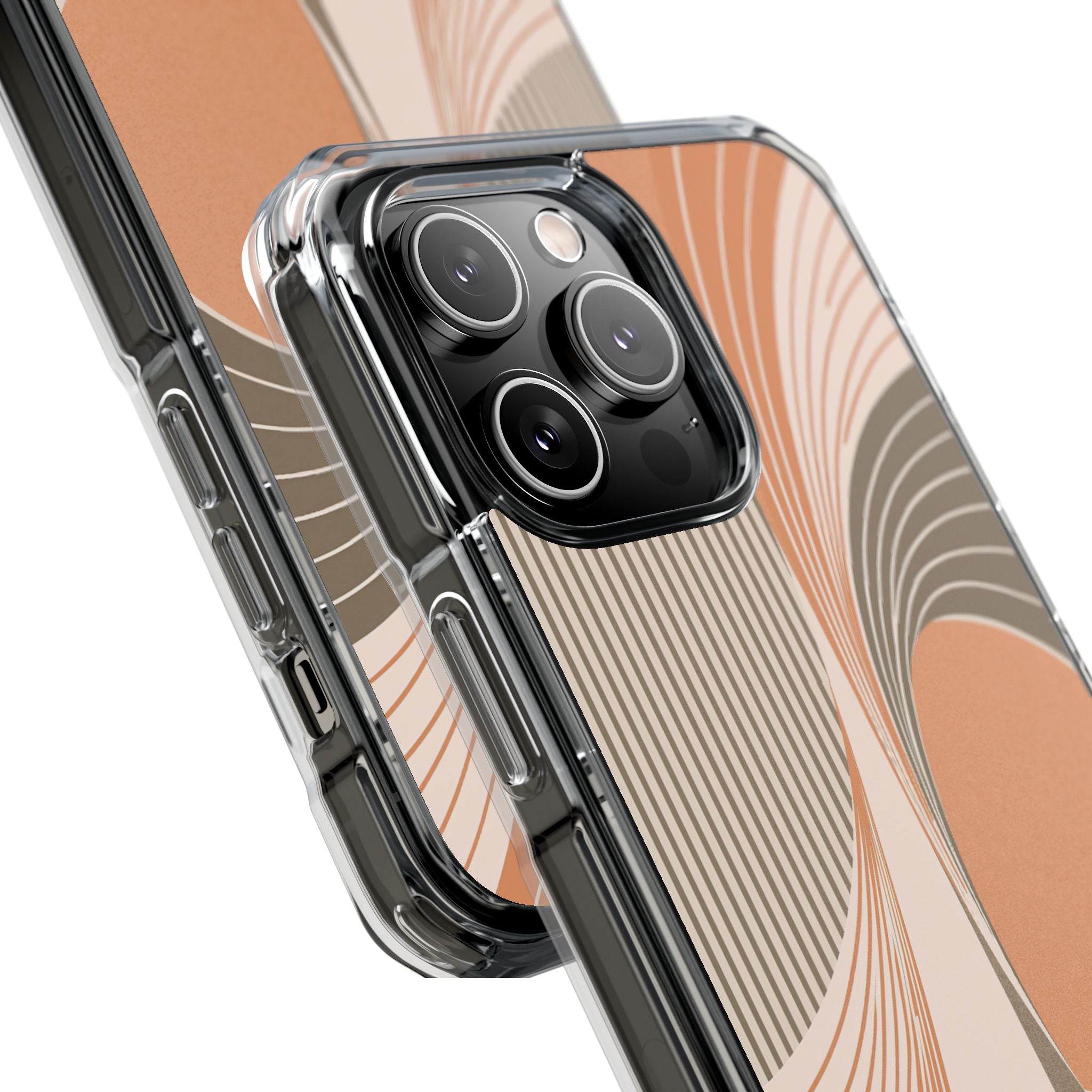 Orange Impact MagSafe Phone Case for iPhone - Desert Arc Horizon