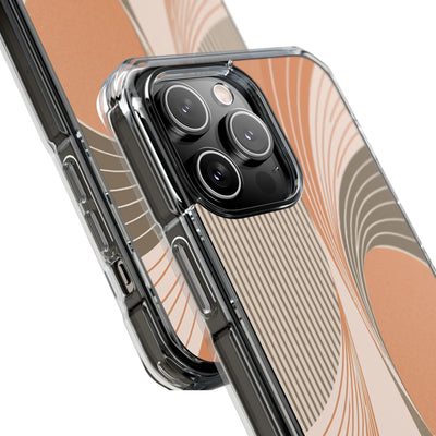 Orange Impact MagSafe Phone Case for iPhone - Desert Arc Horizon
