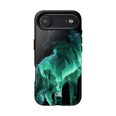 Nordic Aurora Fox · Tough 2.0 Magnetic Phone Case for iPhone · Teal