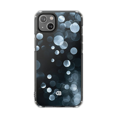Black Impact MagSafe Phone Case for iPhone - Silver Orbit Glow