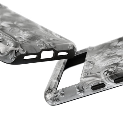 Rococo Marble Rose · Tough Phone Case for Pixel ·  White