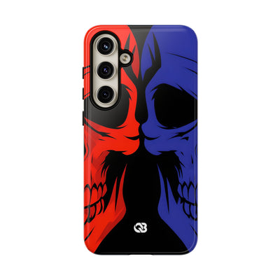 Crimson Cobalt Skulls · Tough Coque de téléphone pour Samsung