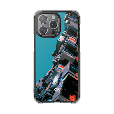 System Error Spire · Clear Impact Magnetic Phone Case for iPhone · Teal