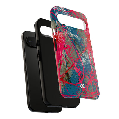 Neon Static Drip · Tough Phone Case for Pixel ·  Pink