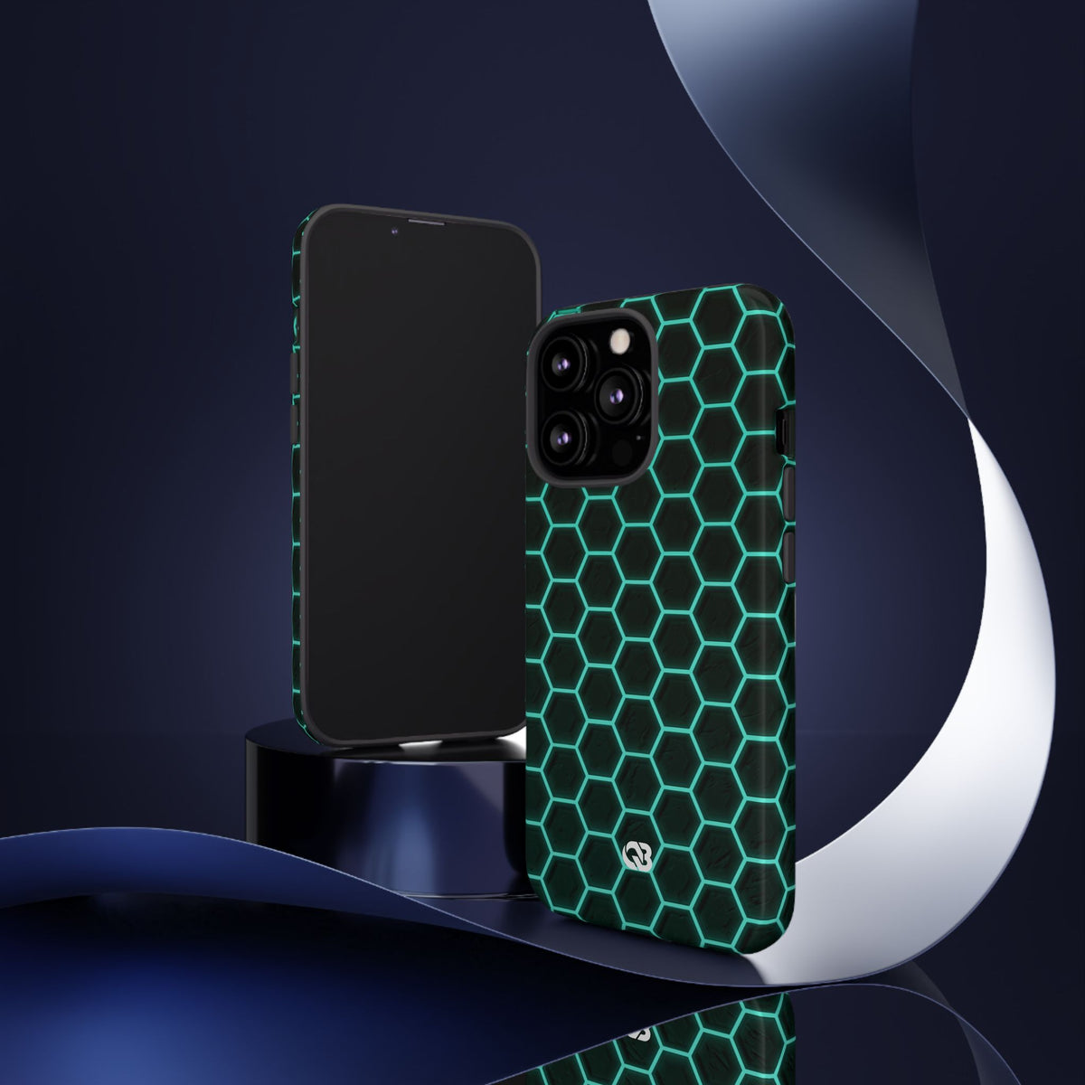Neon Hex Spectrum · Tough Phone Case for iPhone · Teal