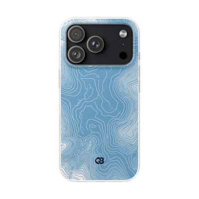 Blue Lite Phone Case for iPhone - Glacial Ridge Topo