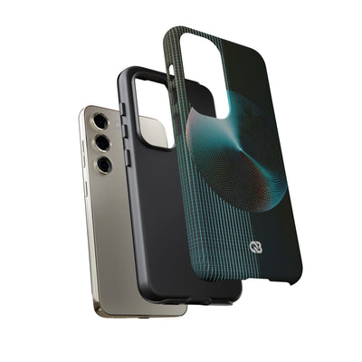 Blue Tough Phone Case for Samsung - Cyan Vector Sphere