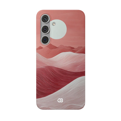 Crimson Dune Horizon · Soft Phone Case for Samsung