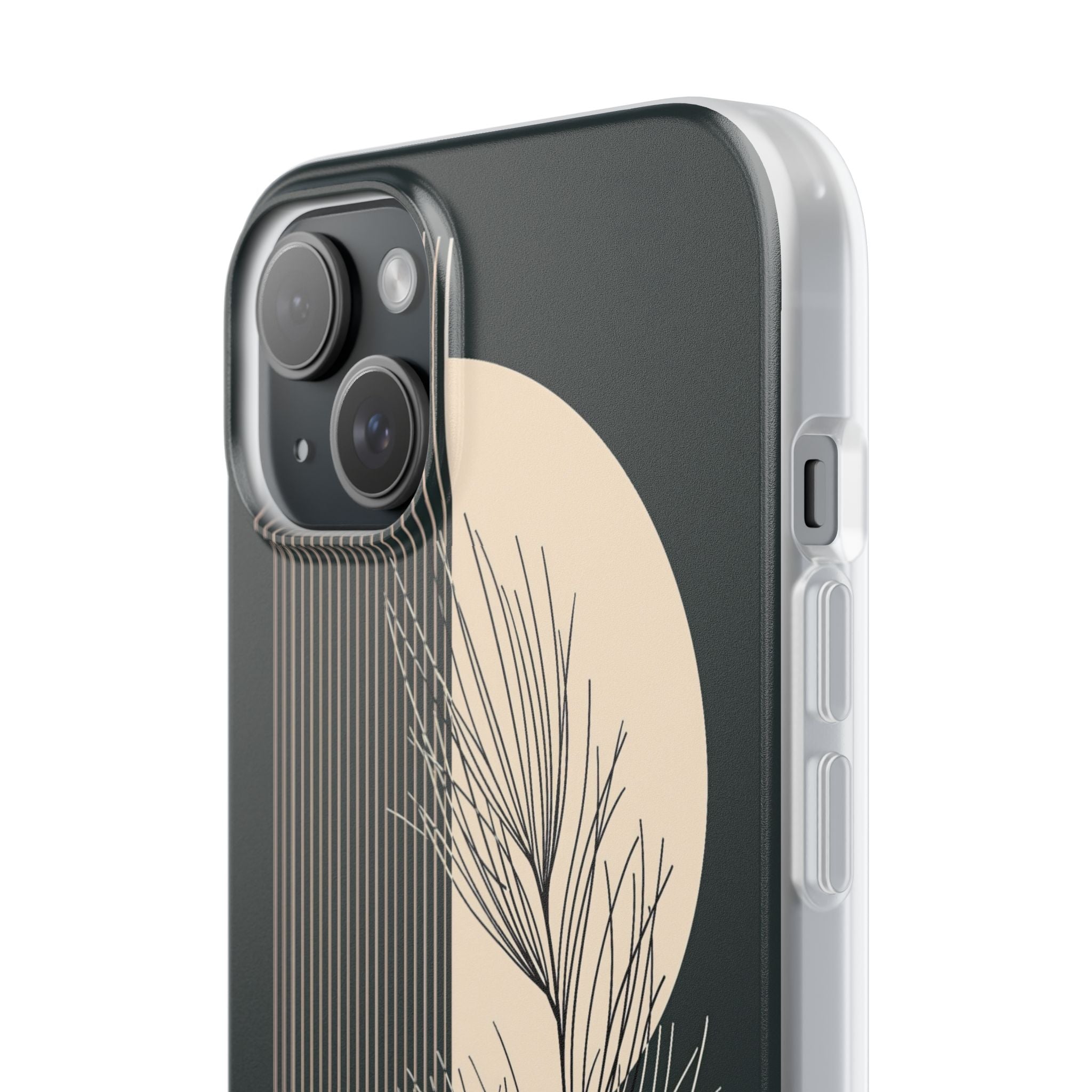 Black Lite Phone Case for iPhone - Obsidian Sand Willow
