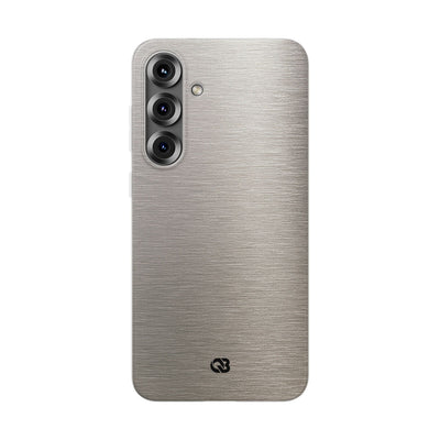 Grey Lite Phone Case for Samsung - Brushed Nickel Linen