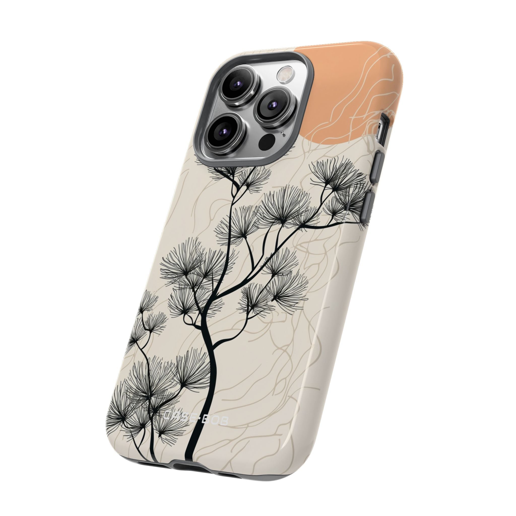 Spiky Tree Sunset iPhone 14 Pro Case - Tough