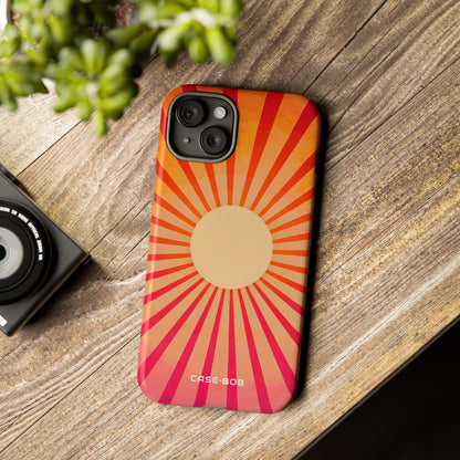 Sunburst Strahlen iPhone 15 Plus Case - Tough