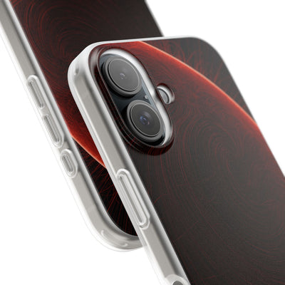Red Lite Phone Case for iPhone - Crimson Flare Flux