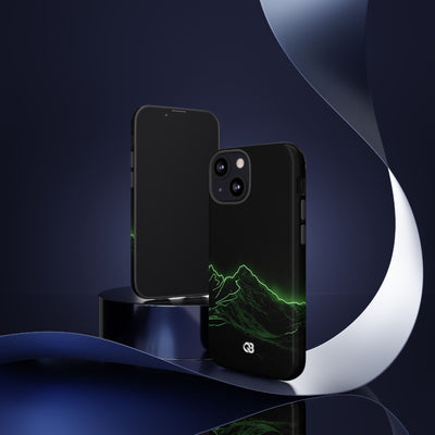 Nordic Mountain Contour · Tough Phone Case for iPhone · Black