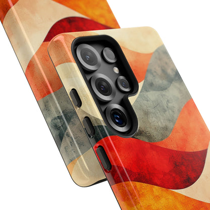 Cracked Wave Sunset Samsung S25 Ultra Case - Tough