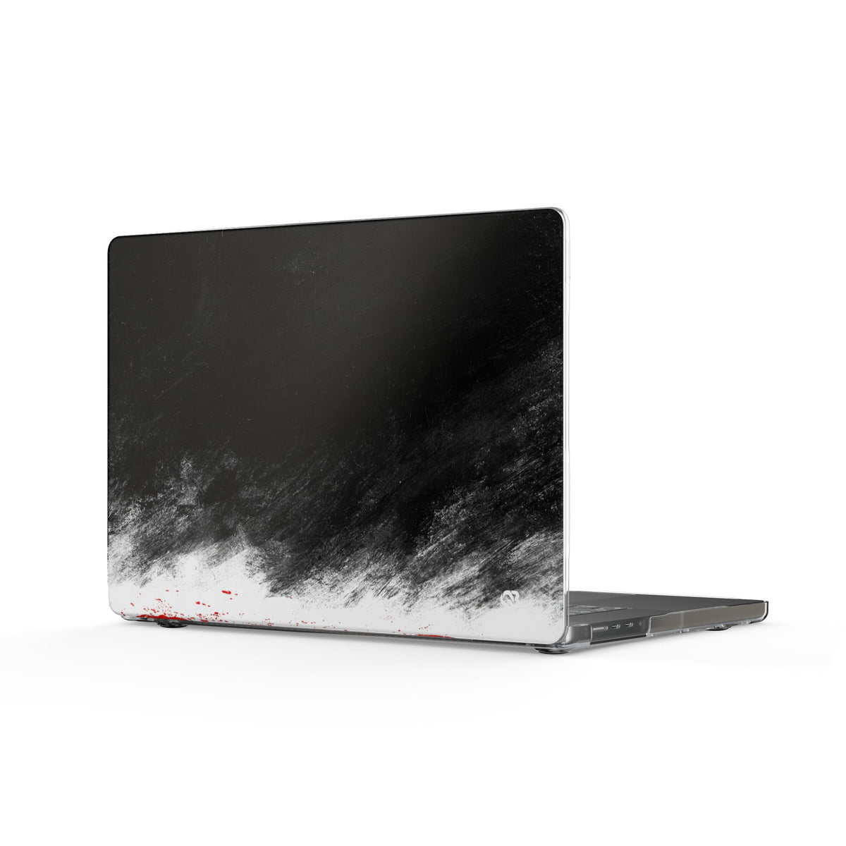 Crimson Void · Clear Hard Case for MacBook · Black