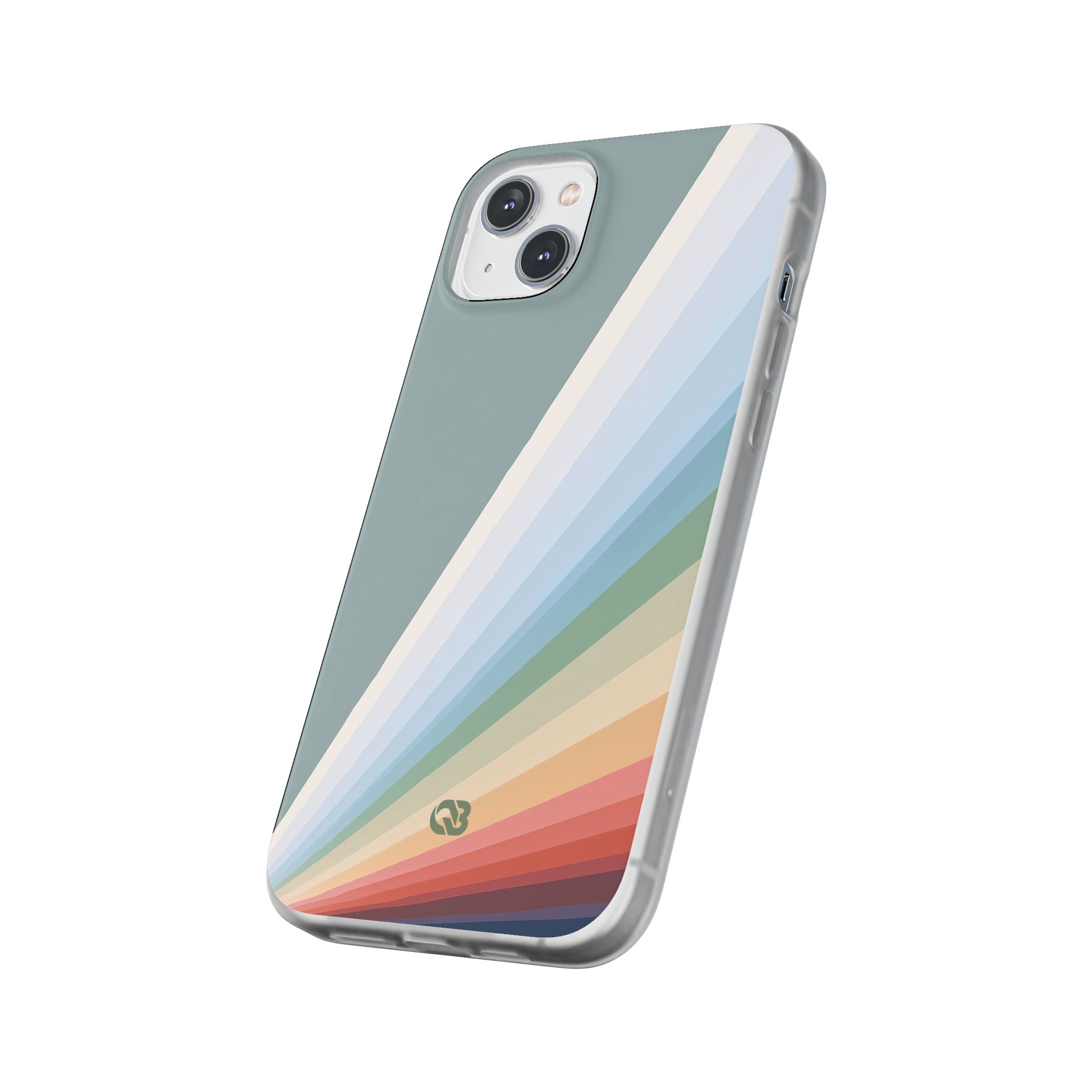 Green Lite Phone Case for iPhone - Sage Prism Beam