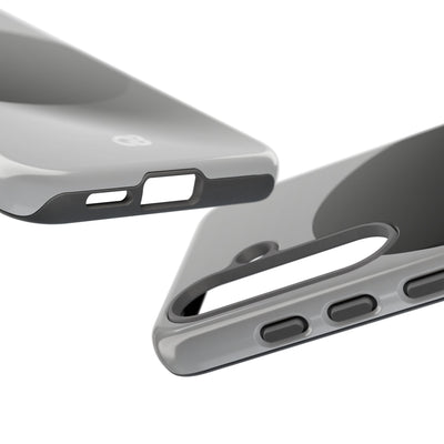 Grey Tough Phone Case for Samsung - Matte Onyx Sphere