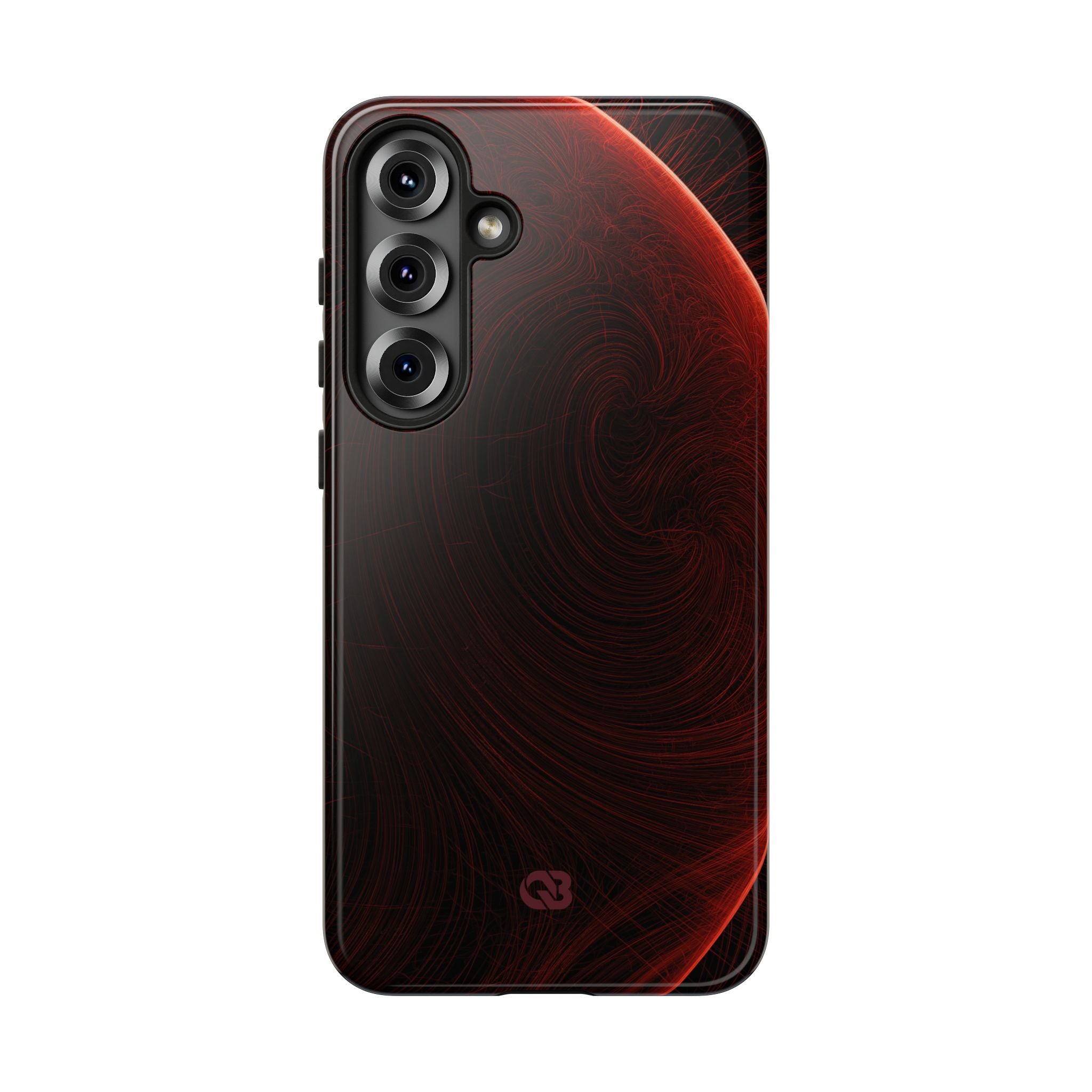 Red Tough Phone Case for Samsung - Crimson Flare Flux