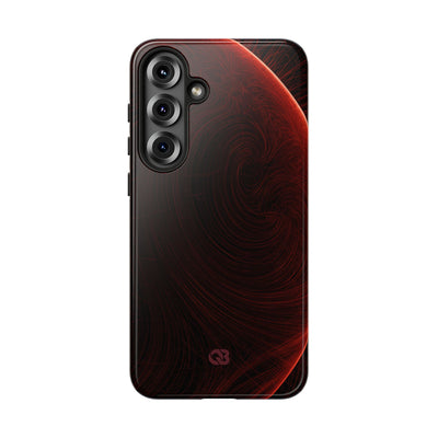 Red Tough Phone Case for Samsung - Crimson Flare Flux