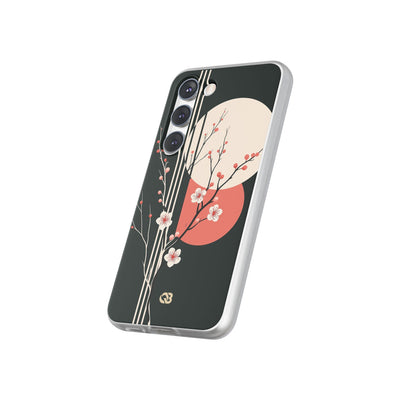 Black Lite Phone Case for Samsung - Kyoto Midnight Blossom