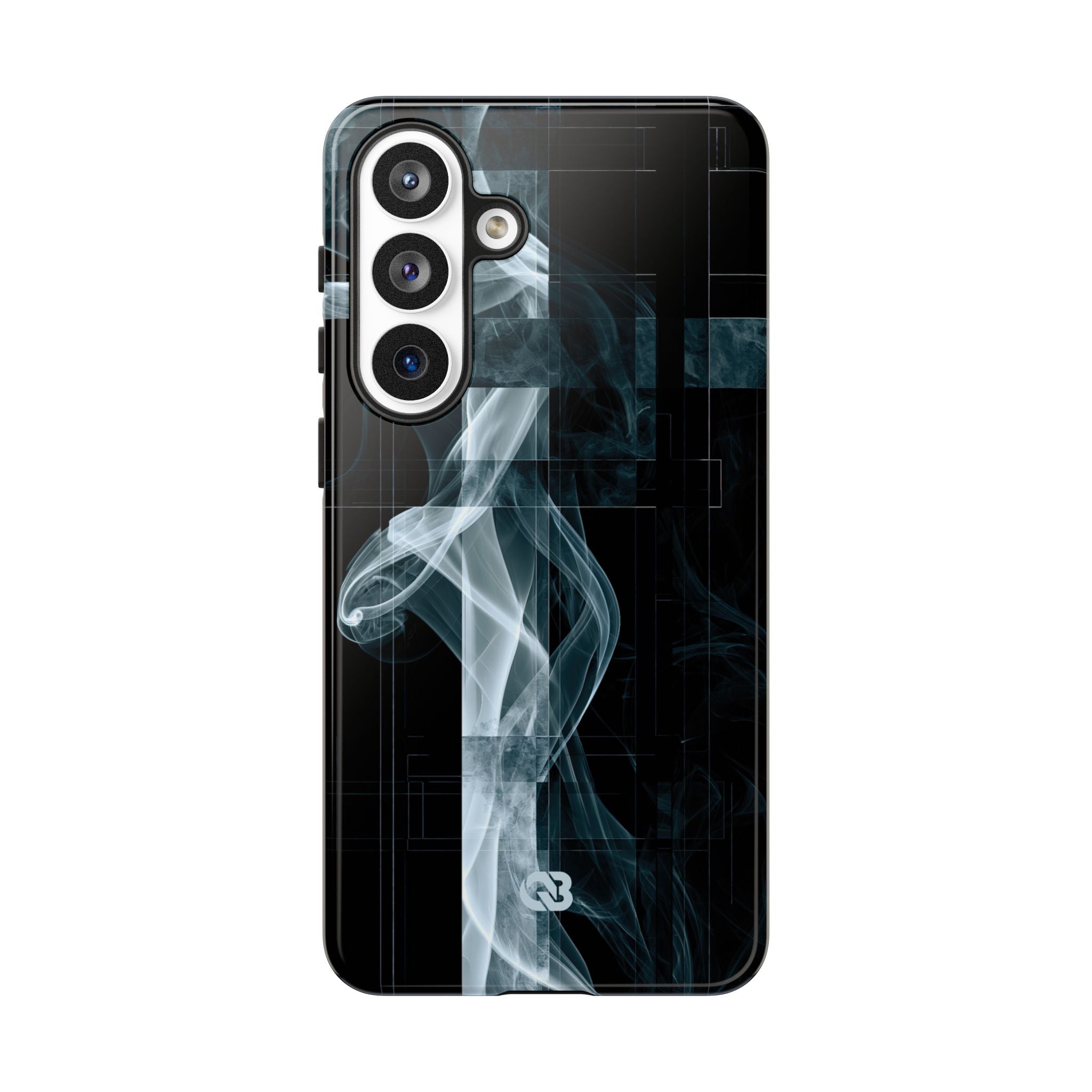 Black Tough Phone Case for Samsung - Arctic Vapor Grid