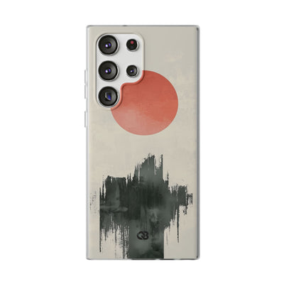 Crimson Sun Strokes · Soft Phone Case for Samsung